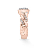 Tender Heart Cuban Link Diamond Ring