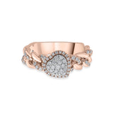 Tender Heart Cuban Link Diamond Ring