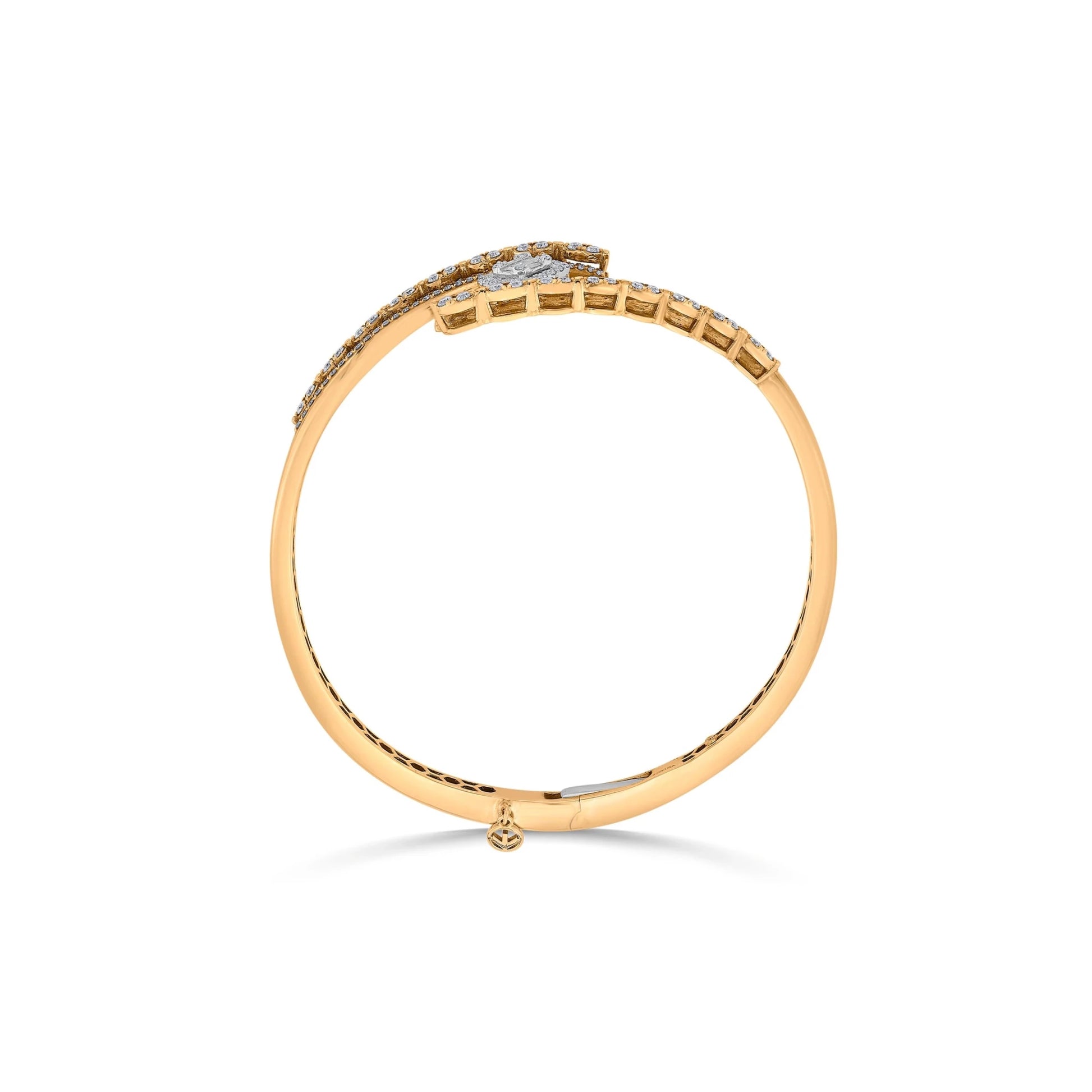 Enchante Diamond Crescent Torque Bracelet - Zen Diamond India