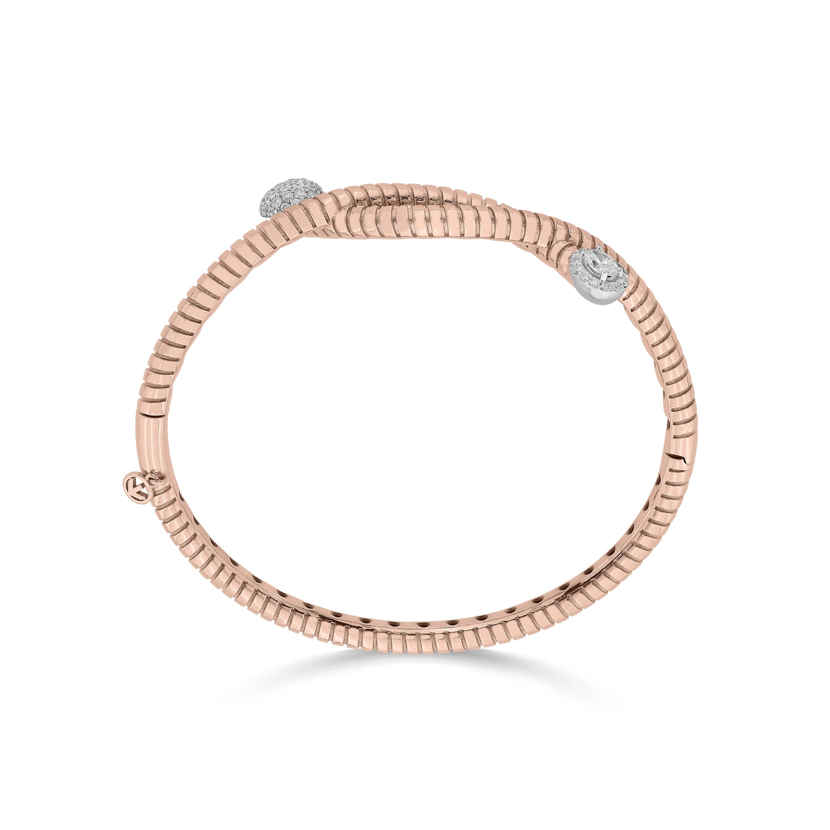 Soiree Inferno Twisted Oval Bracelet - Zen Diamond India