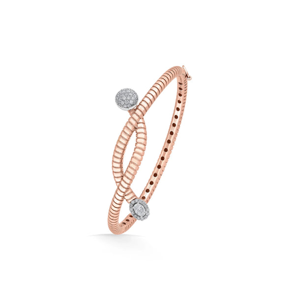 Soiree Inferno Twisted Oval Bracelet - Zen Diamond India