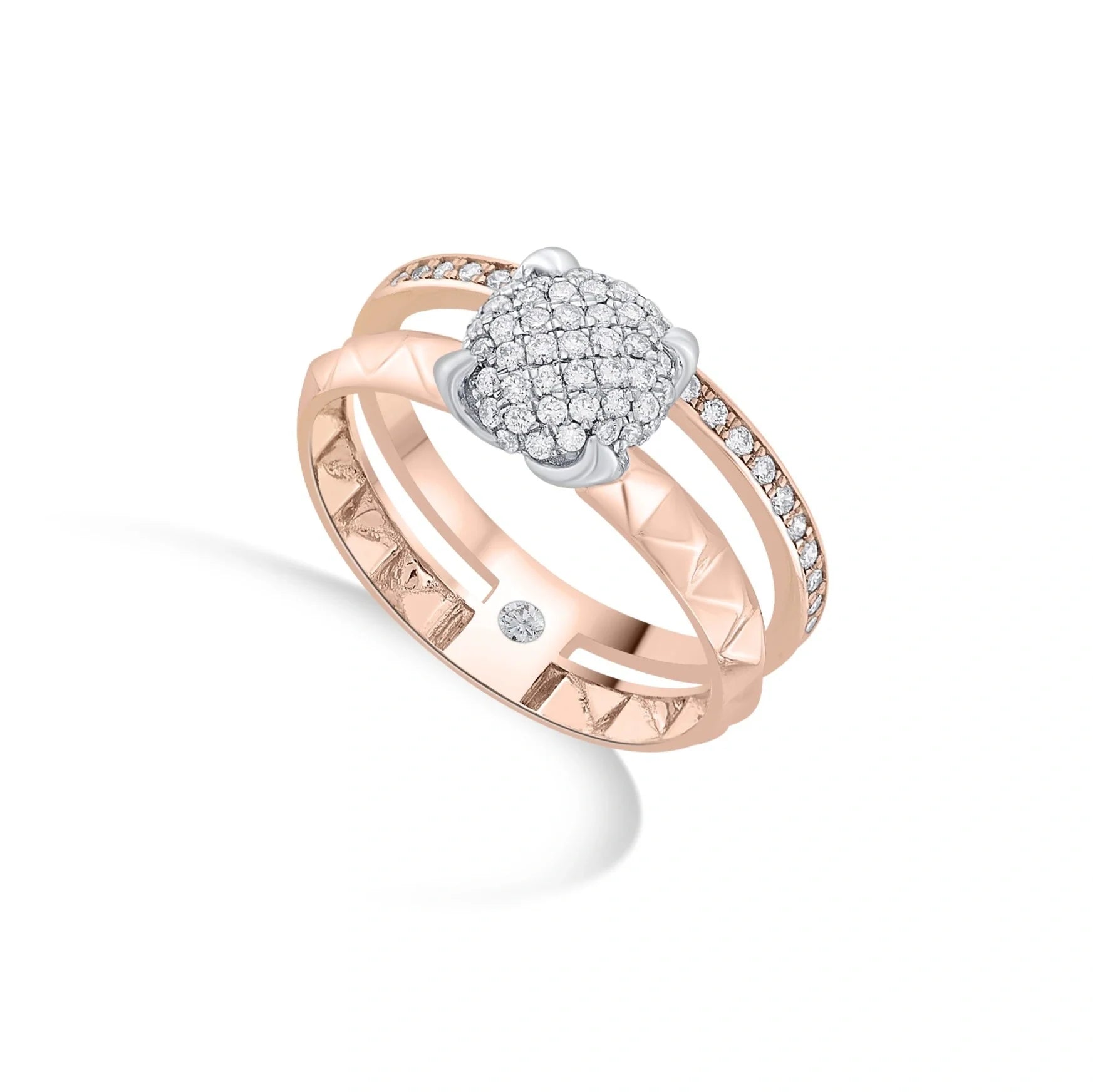 Soirée Strike Power - Rose Ring - Zen Diamond India