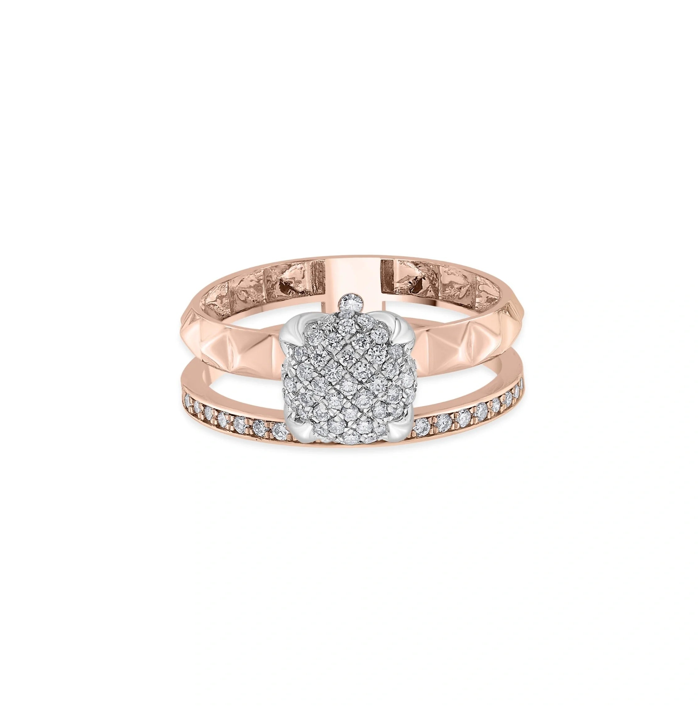 Soirée Strike Power - Rose Ring - Zen Diamond India