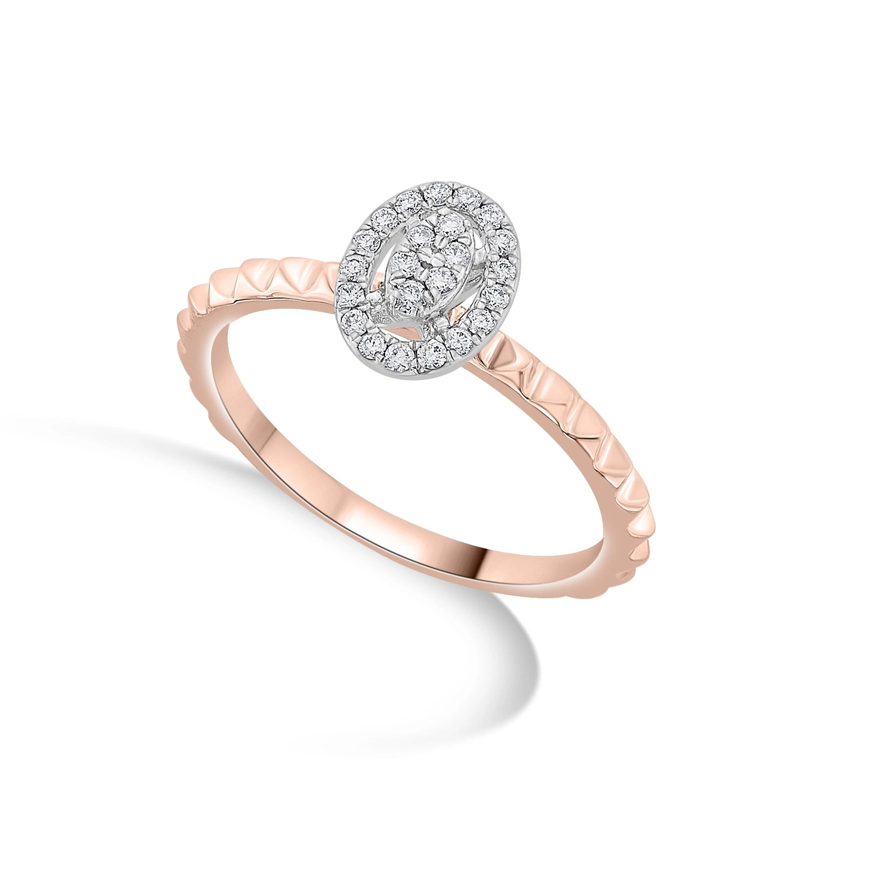 Soiree Oval Nova Spark Ring - Zen Diamond India