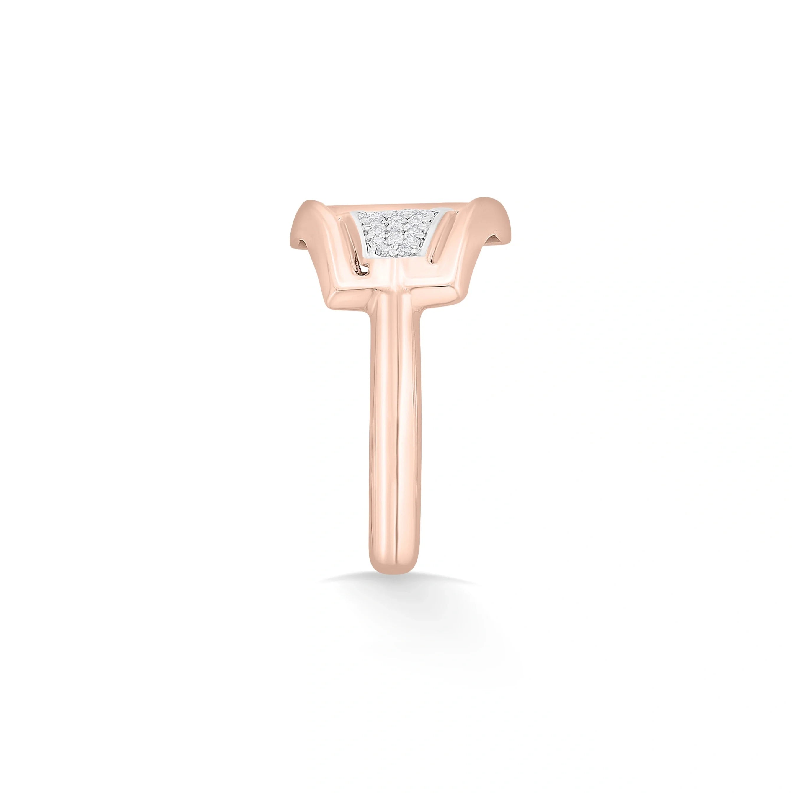Soirée Apex Glint Armor Ring - Zen Diamond India