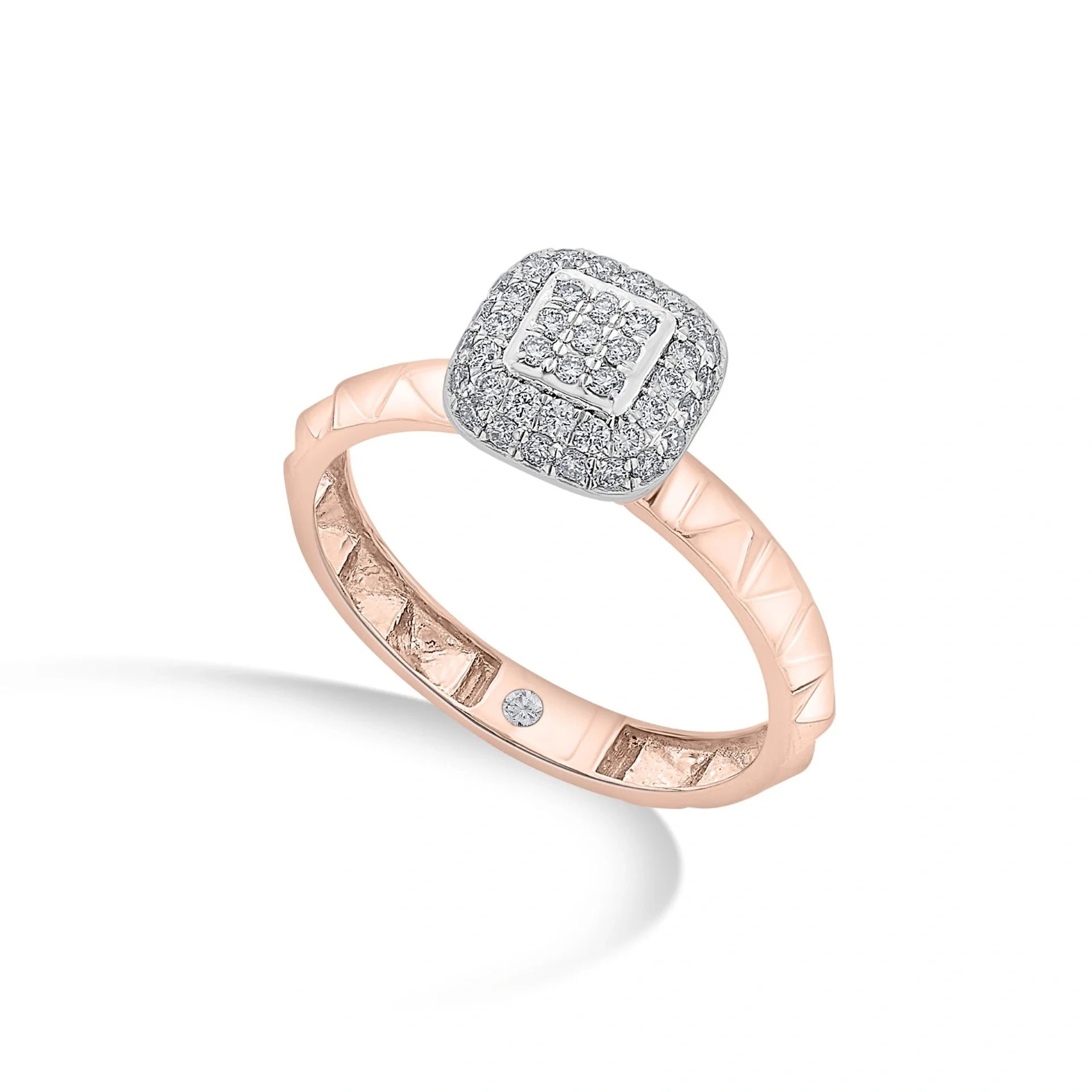 Soirée Glitz Matrix Luxe Ring - Zen Diamond India
