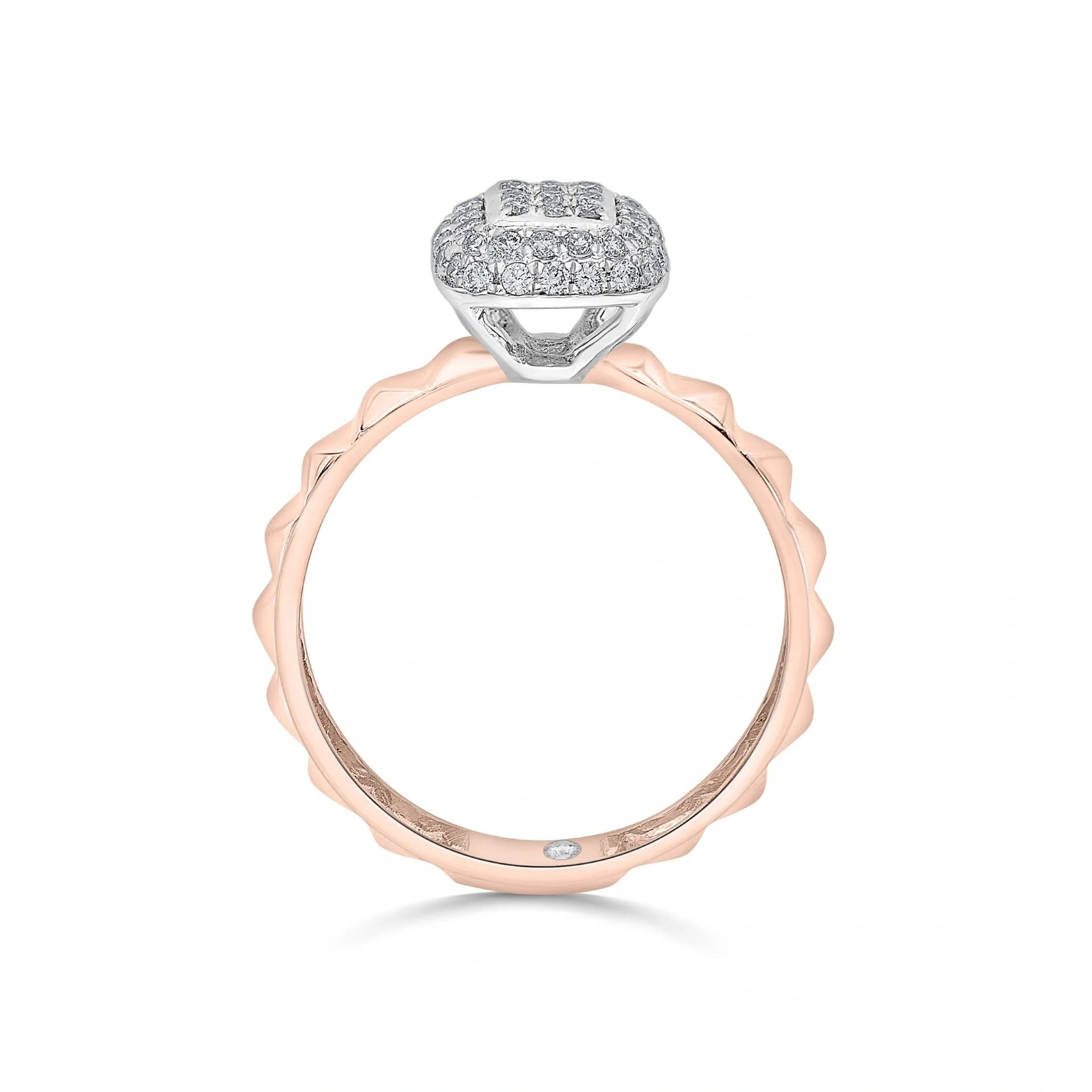 Soirée Glitz Matrix Luxe Ring - Zen Diamond India