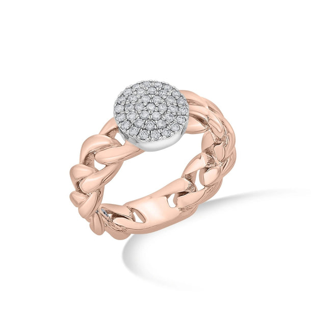 Cuban Link Diamond Dazzle Ring