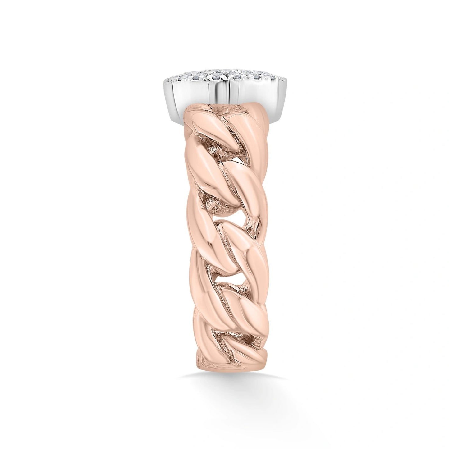 Cuban Link Diamond Dazzle Ring