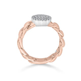Cuban Link Diamond Dazzle Ring