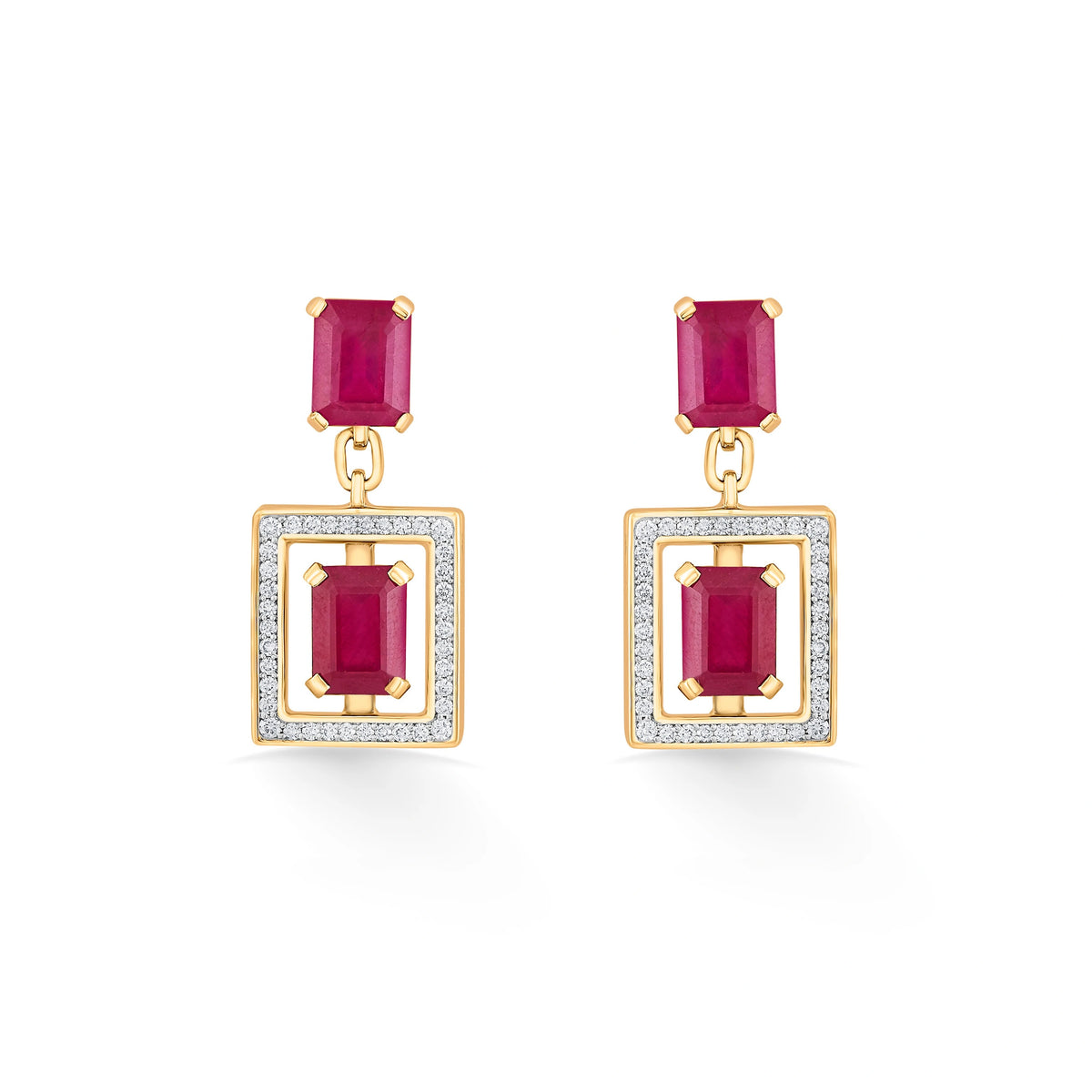 Toren Urbane Geometry Earrings - Zen Diamond India