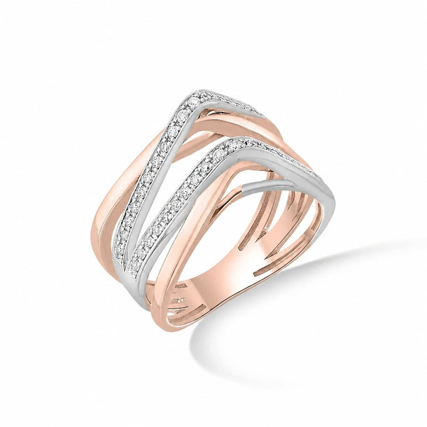 Soiree Crisscross Radiance Ring