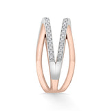 Soiree Crisscross Radiance Ring - Zen Diamond India