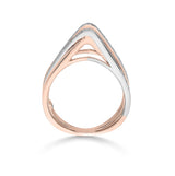 Soiree Crisscross Radiance Ring - Zen Diamond India