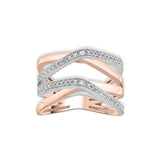 Soiree Crisscross Radiance Ring - Zen Diamond India