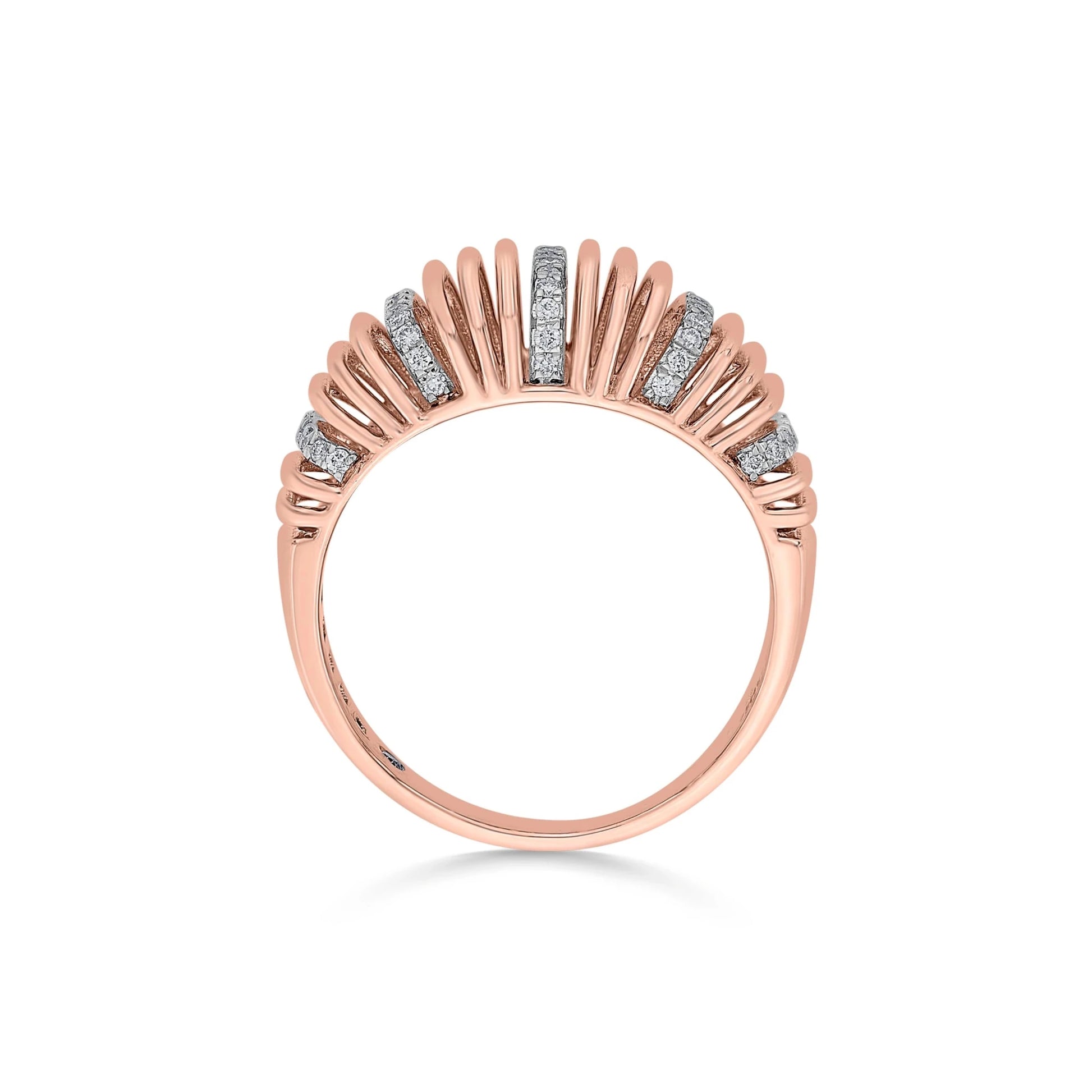 Soiree Strata Layered Luxury Ring - Zen Diamond India