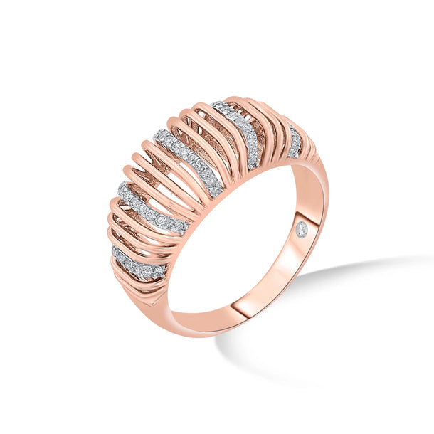 Soiree Strata Layered Luxury Ring - Zen Diamond India