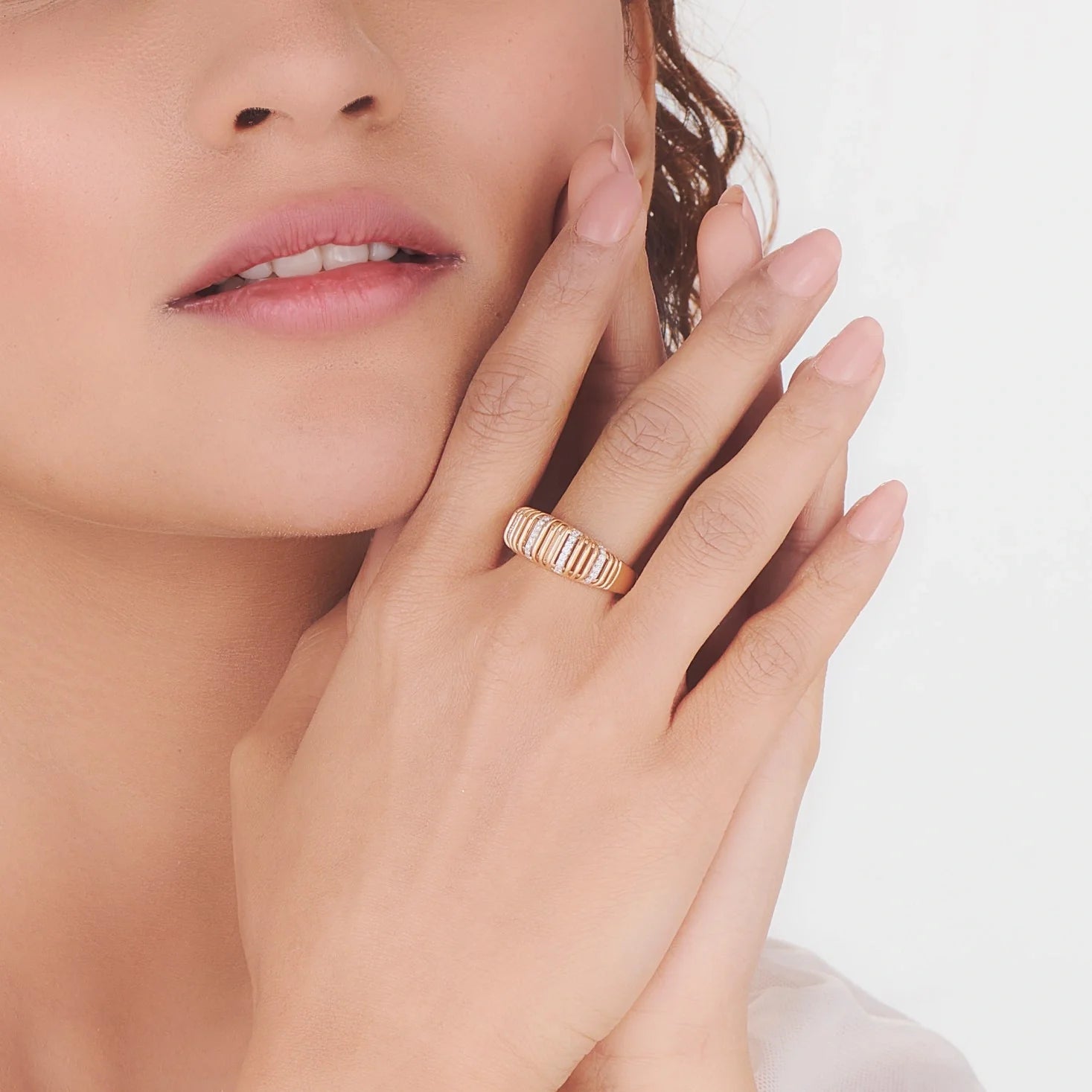 Soirée Strata Layered Luxury Ring - Zen Diamond India