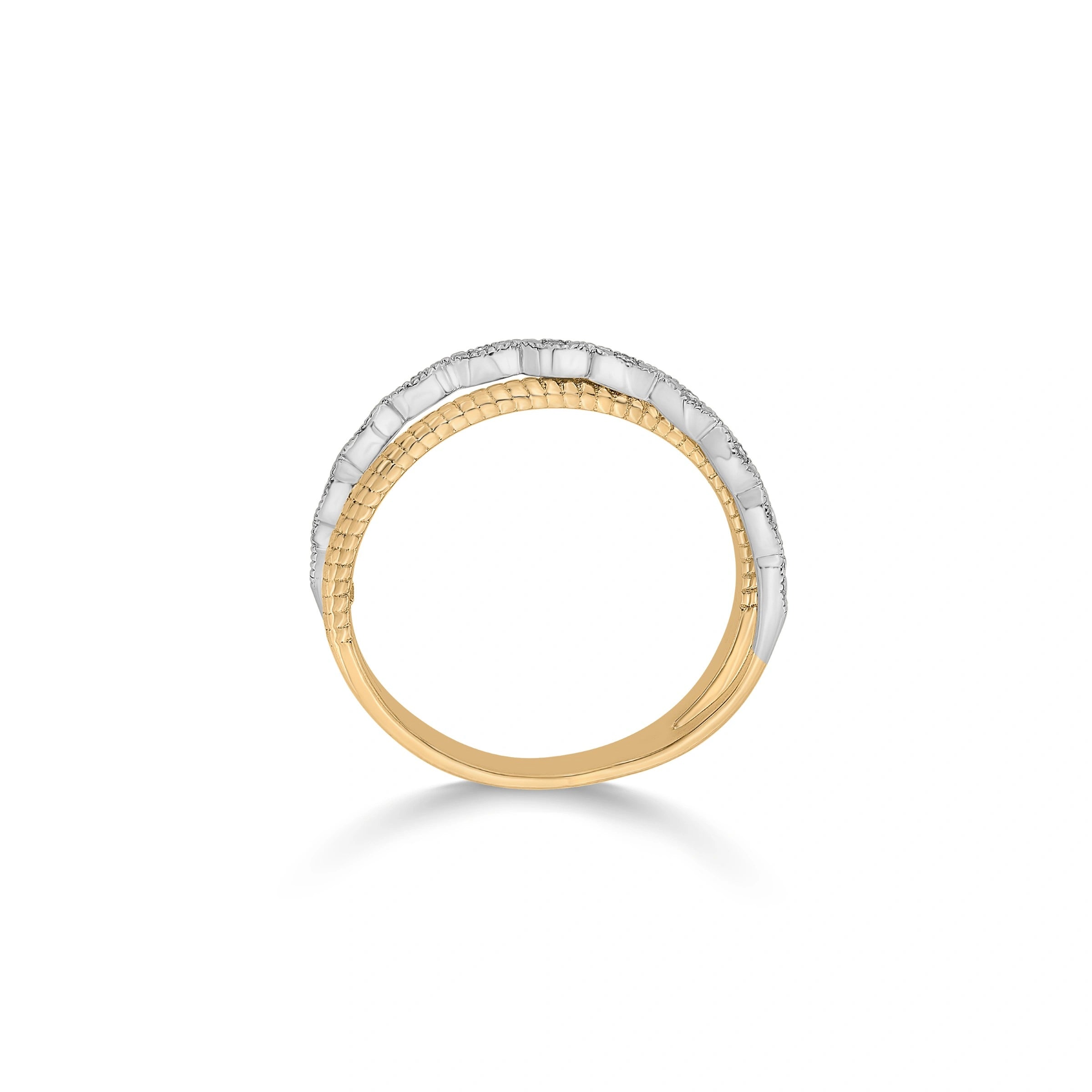 Soiree Twine Spark Elegance Ring - Zen Diamond India