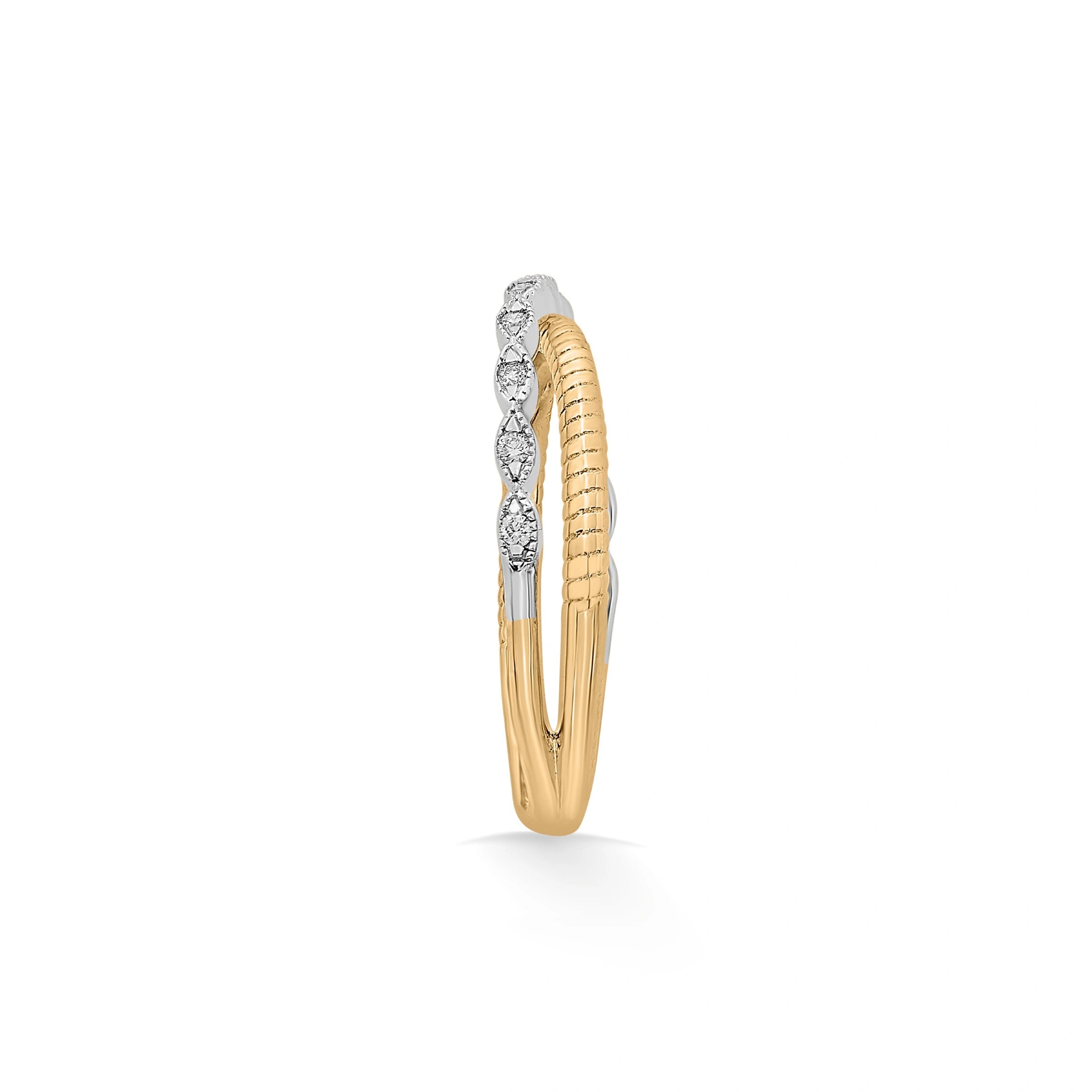 Soiree Twine Spark Elegance Ring - Zen Diamond India