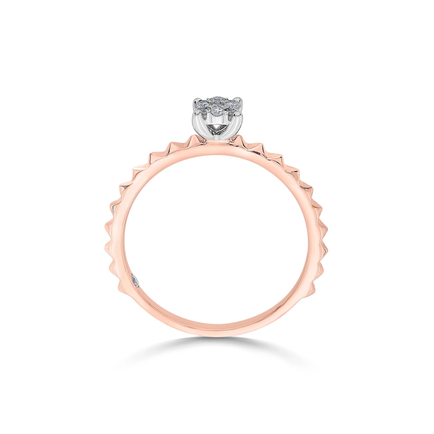 Soiree Crimson Blaze Diamond Ring - Zen Diamond India