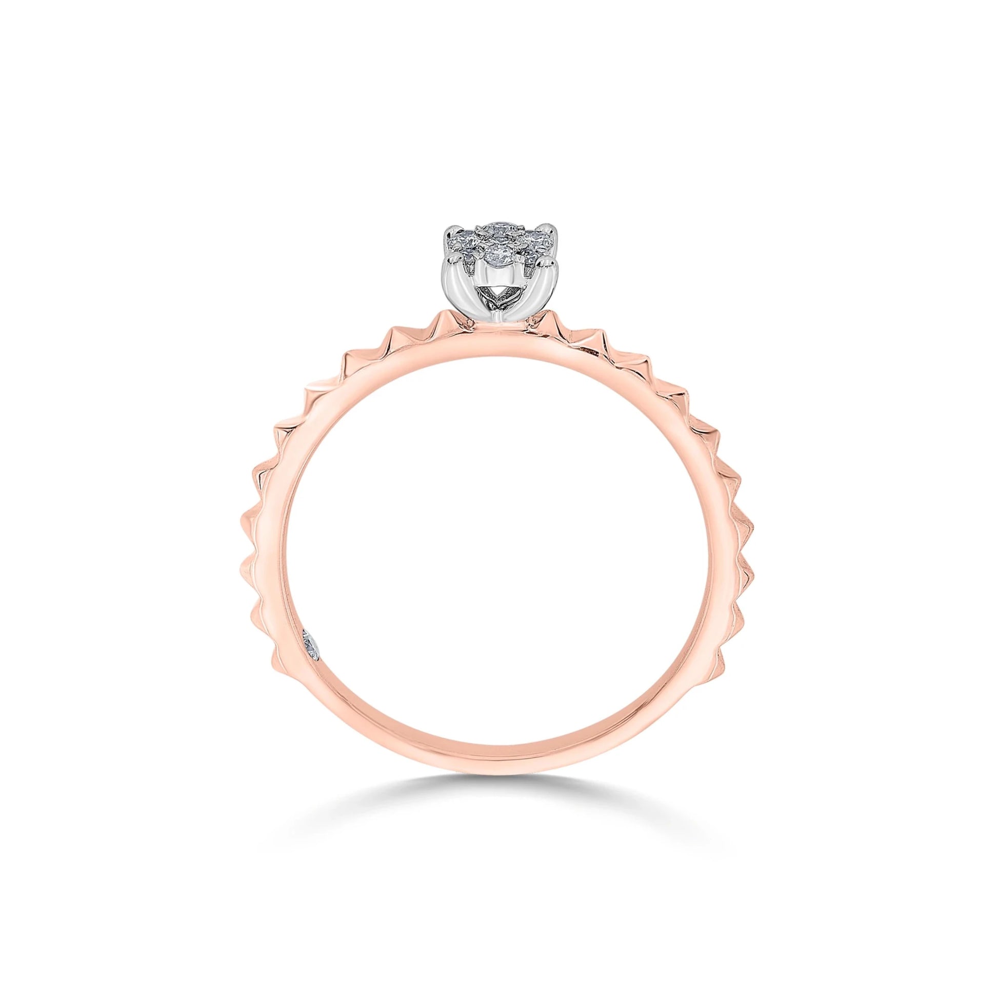 Soiree Crimson Blaze Diamond Ring - Zen Diamond India