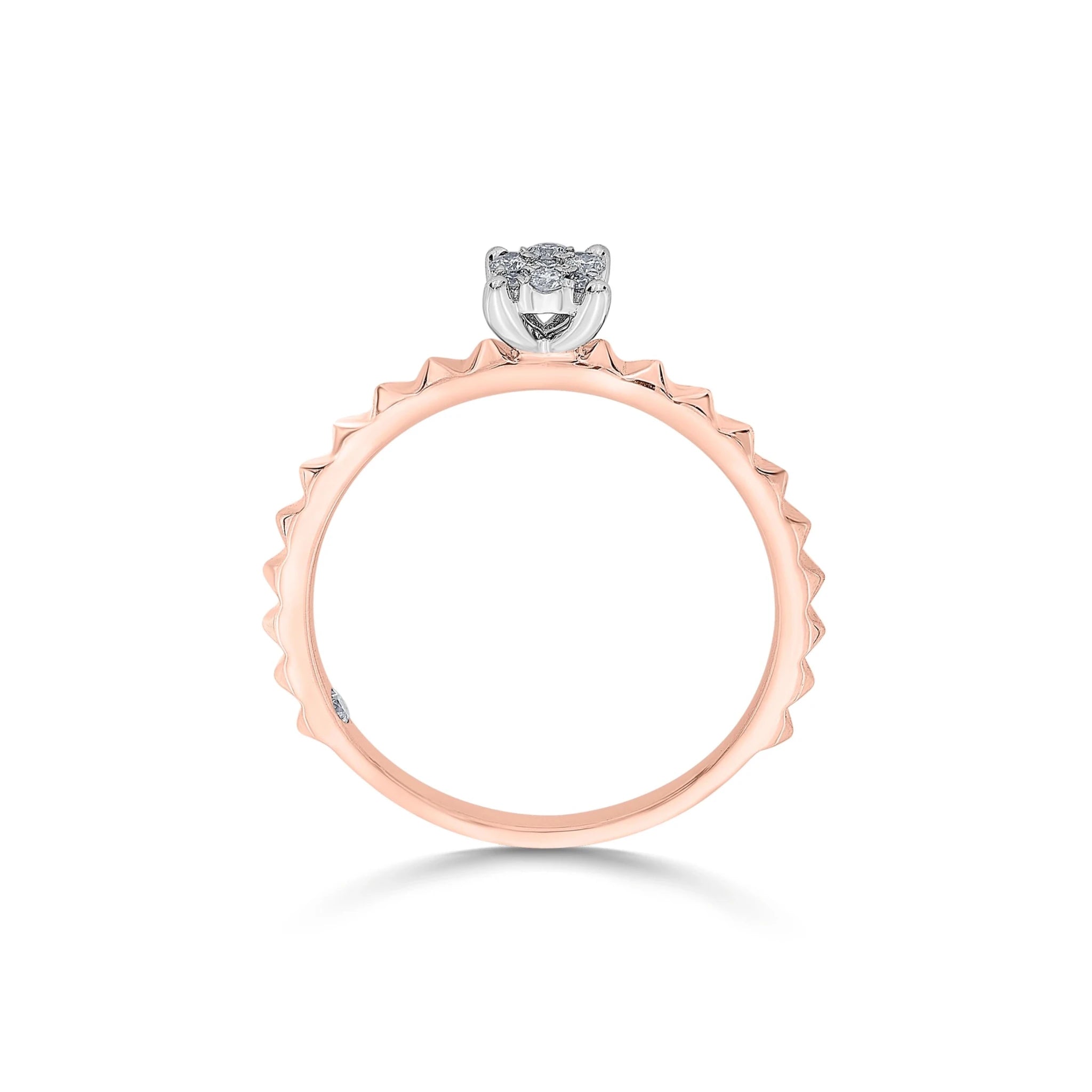 Soiree Crimson Blaze Diamond Ring - Zen Diamond India