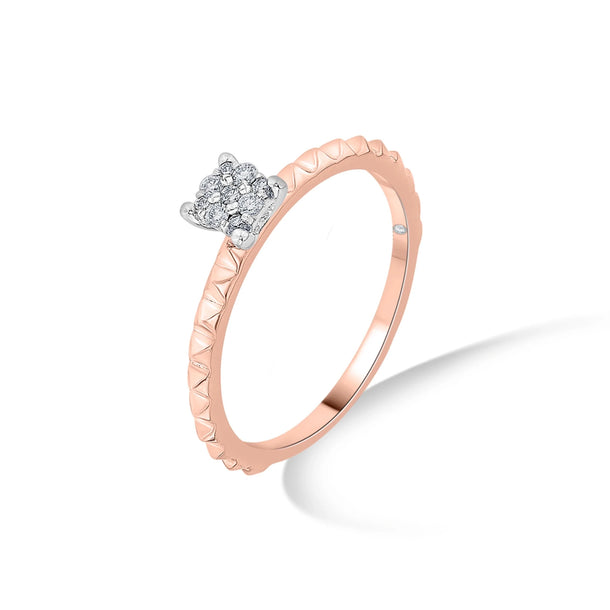 Soiree Crimson Blaze Diamond Ring - Zen Diamond India