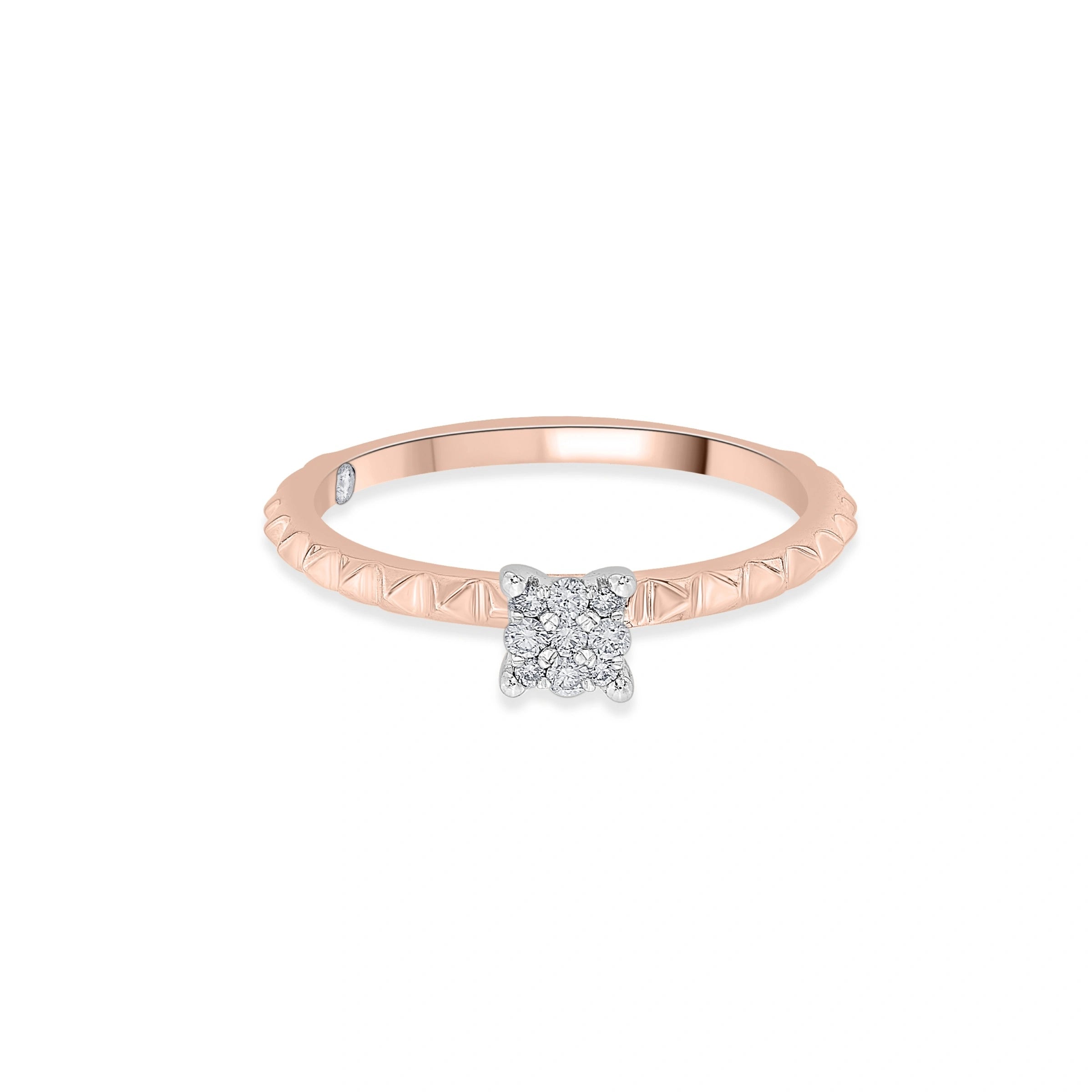 Soiree Crimson Blaze Diamond Ring - Zen Diamond India
