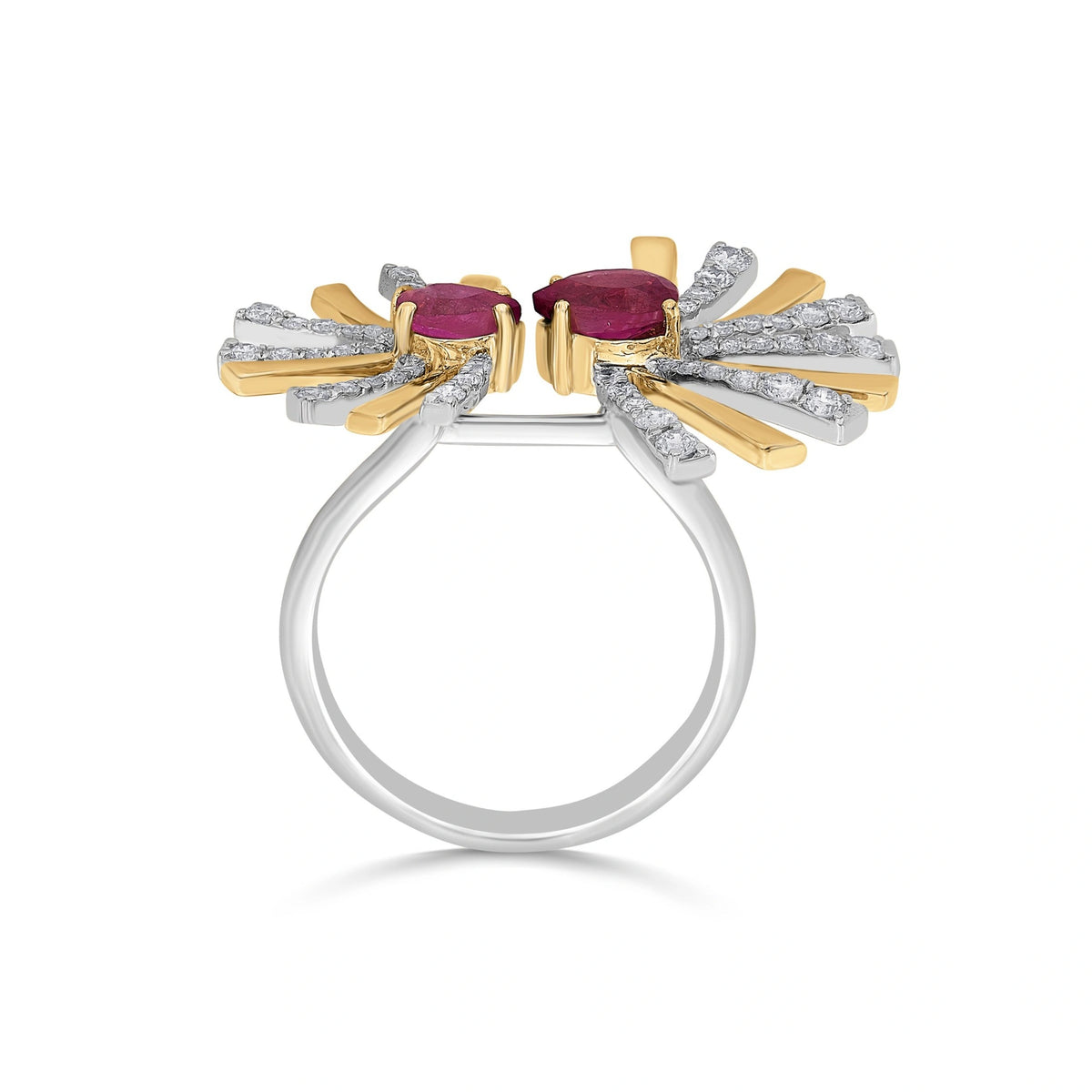 Toren Starburst Gem Split Ring