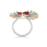 Toren Starburst Gem Split Ring