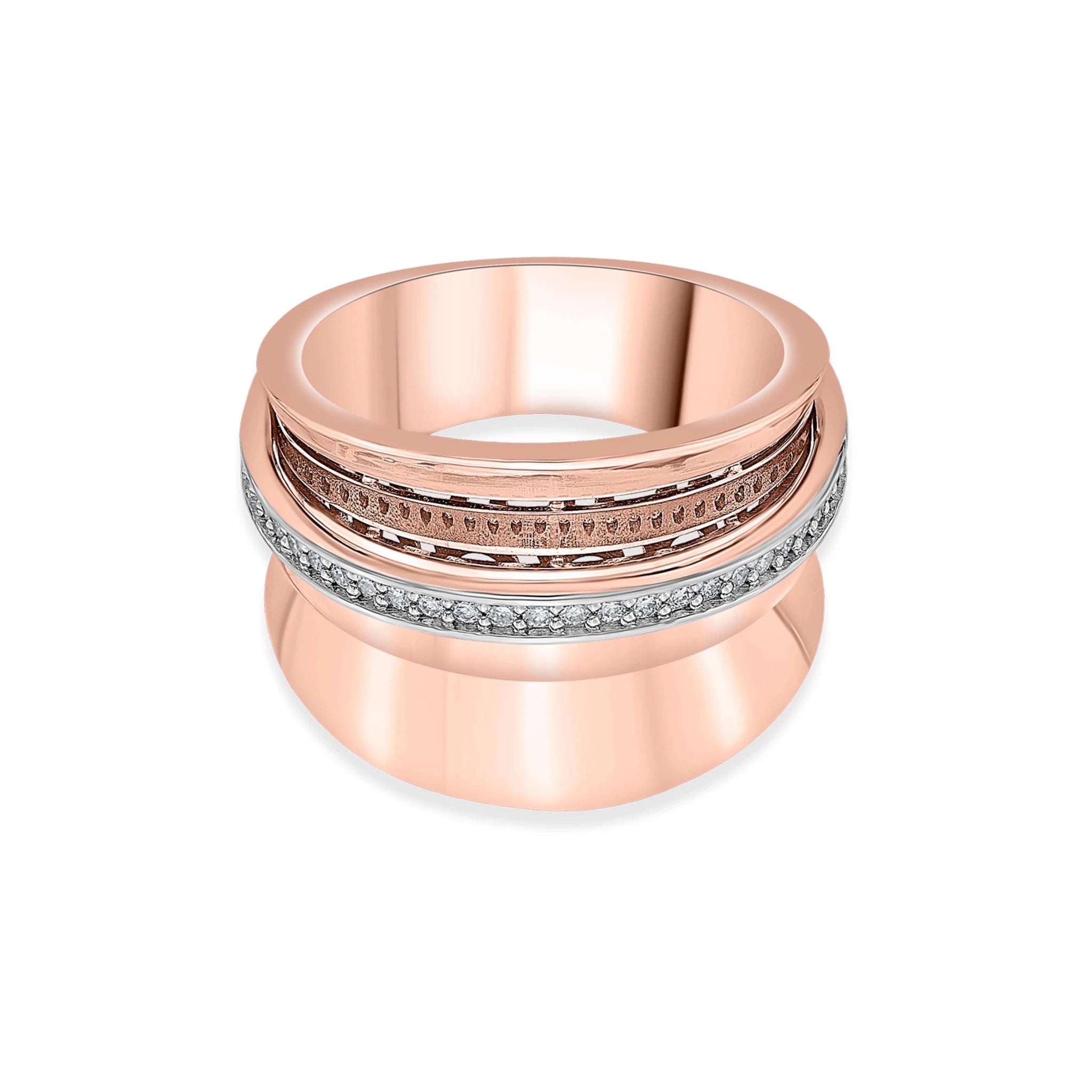 Soiree Bold Velocity Luxe Ring - Zen Diamond India