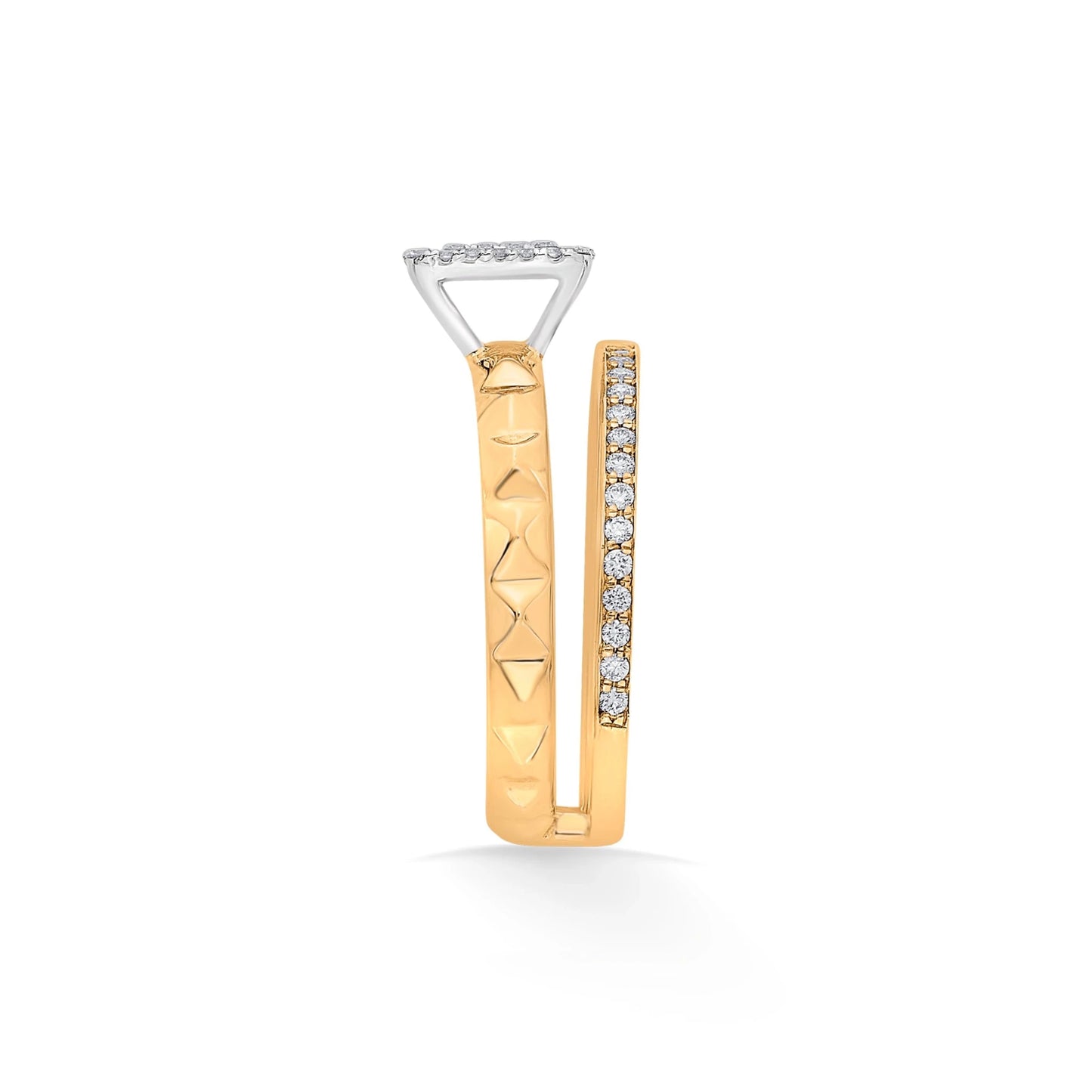 Soiree Glam Grid Icon Ring - Zen Diamond India