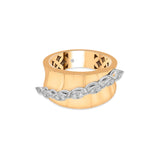 Soiree Rose Swagger Curve Ring - Zen Diamond India