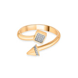 Soiree Twist of Dazzle Ring - Zen Diamond India
