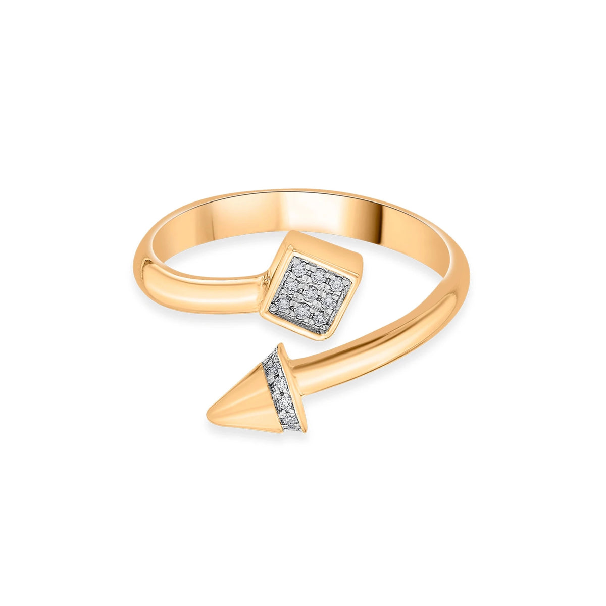 Soiree Twist of Dazzle Ring - Zen Diamond India
