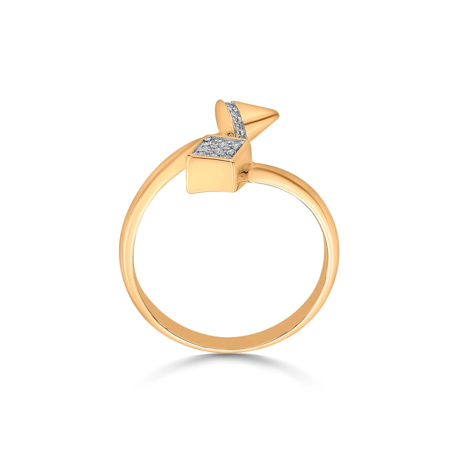 Soiree Twist of Dazzle Ring - Zen Diamond India