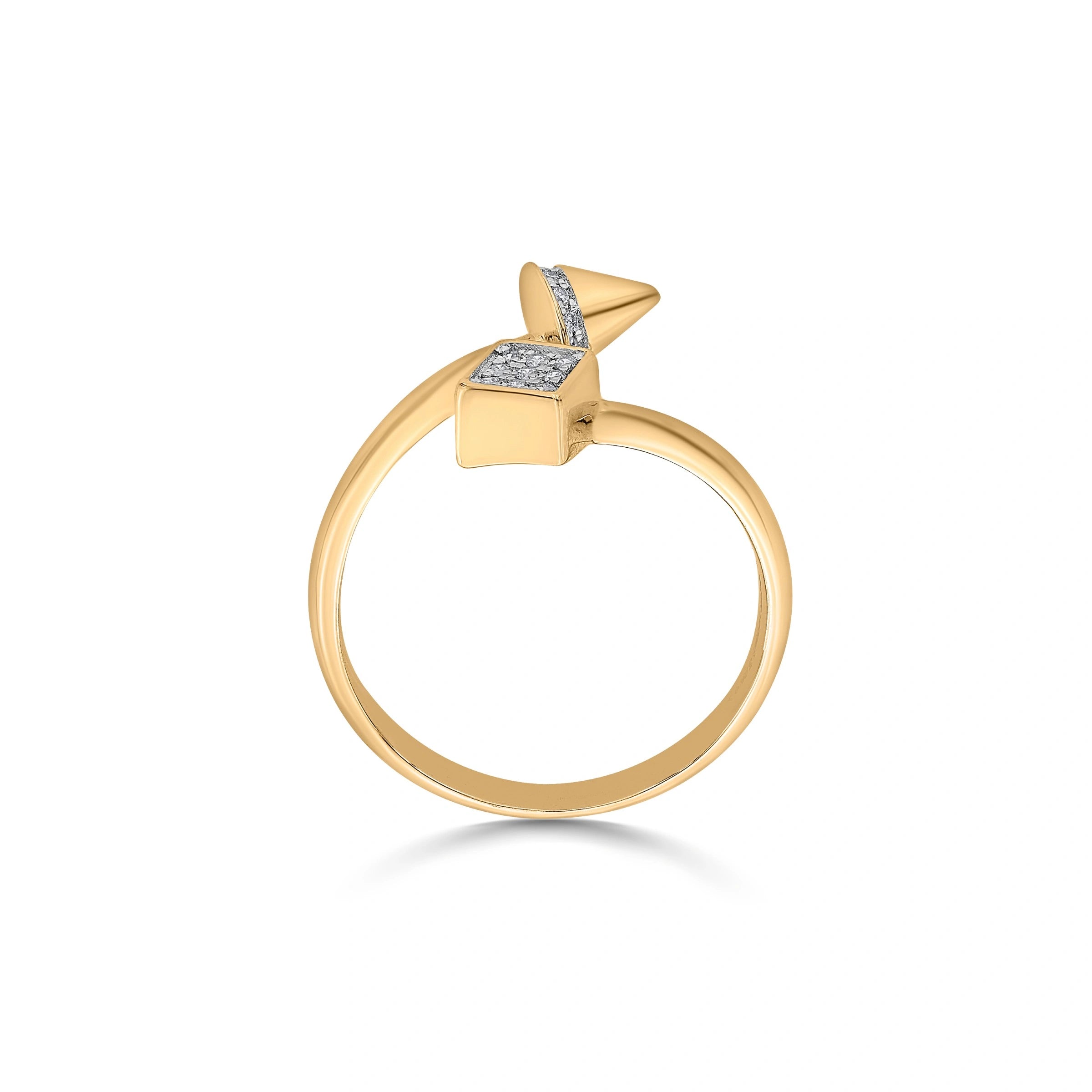 Soiree Twist of Dazzle Ring - Zen Diamond India