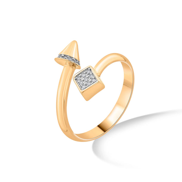 Soiree Twist of Dazzle Ring - Zen Diamond India