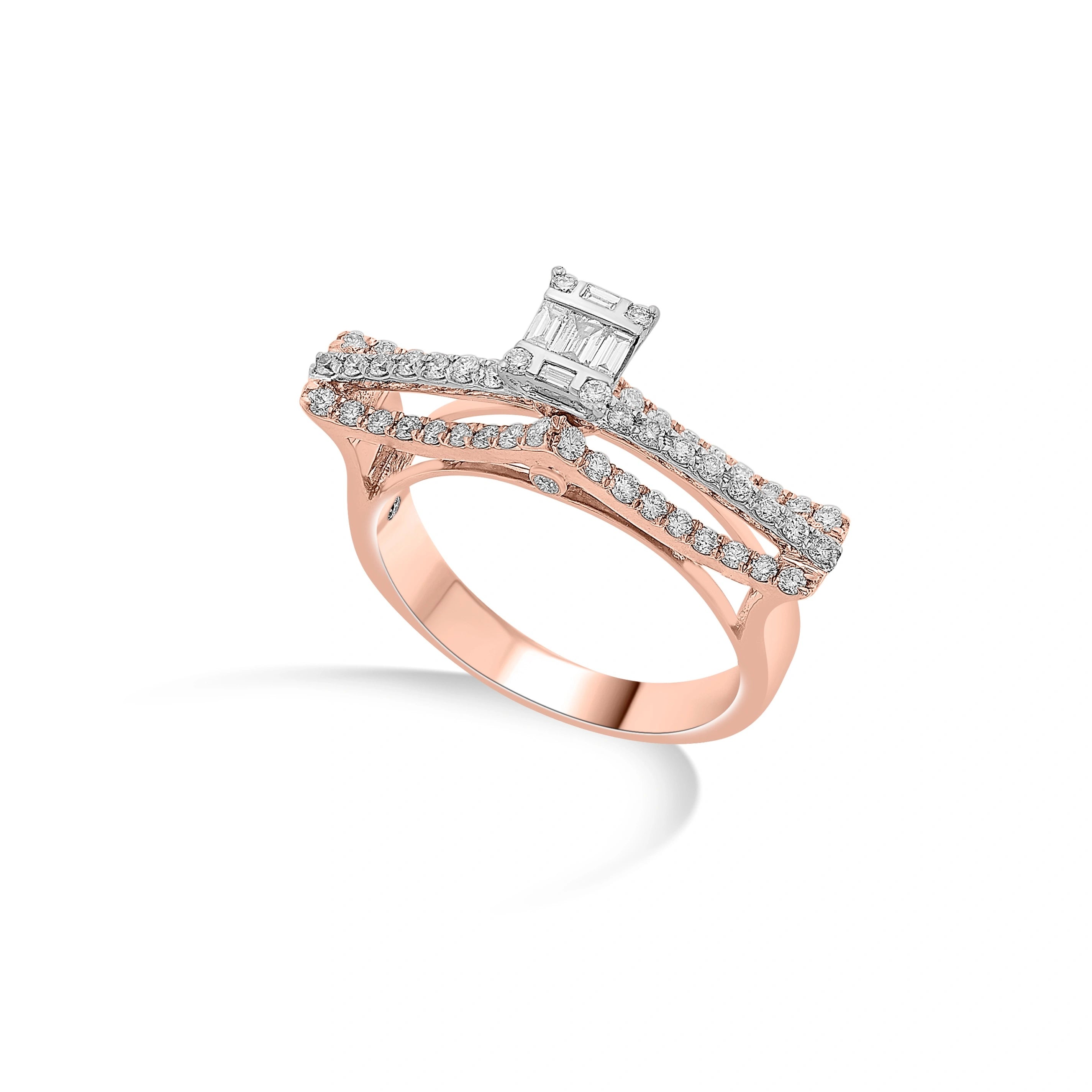 Enchante Royal Diamond Double-Pave Ring