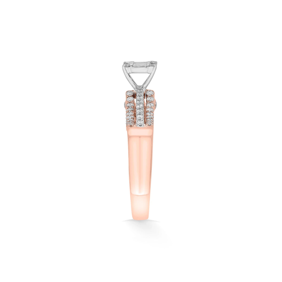 Enchante Royal Diamond Double - Pave Ring - Zen Diamond India