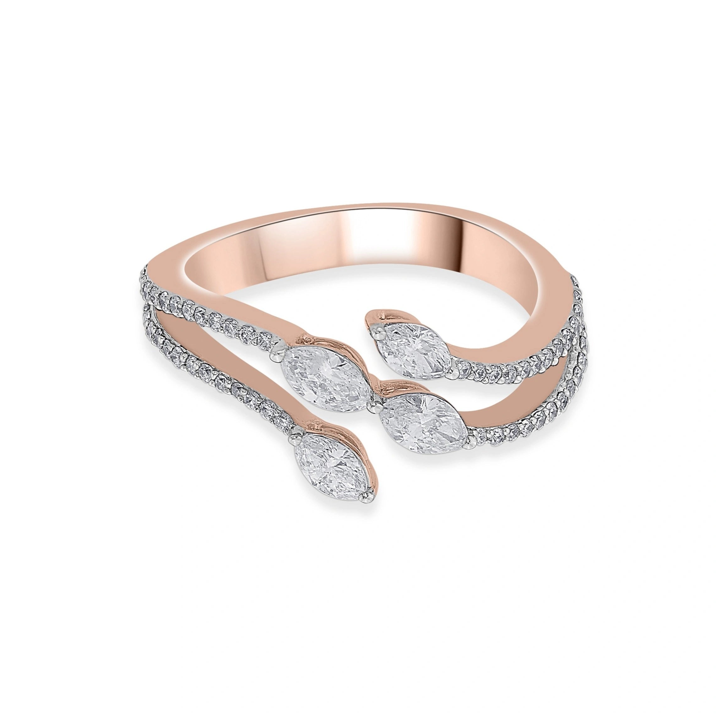 Zen Pirlanta Starlight Swath Ring - Zen Diamond India