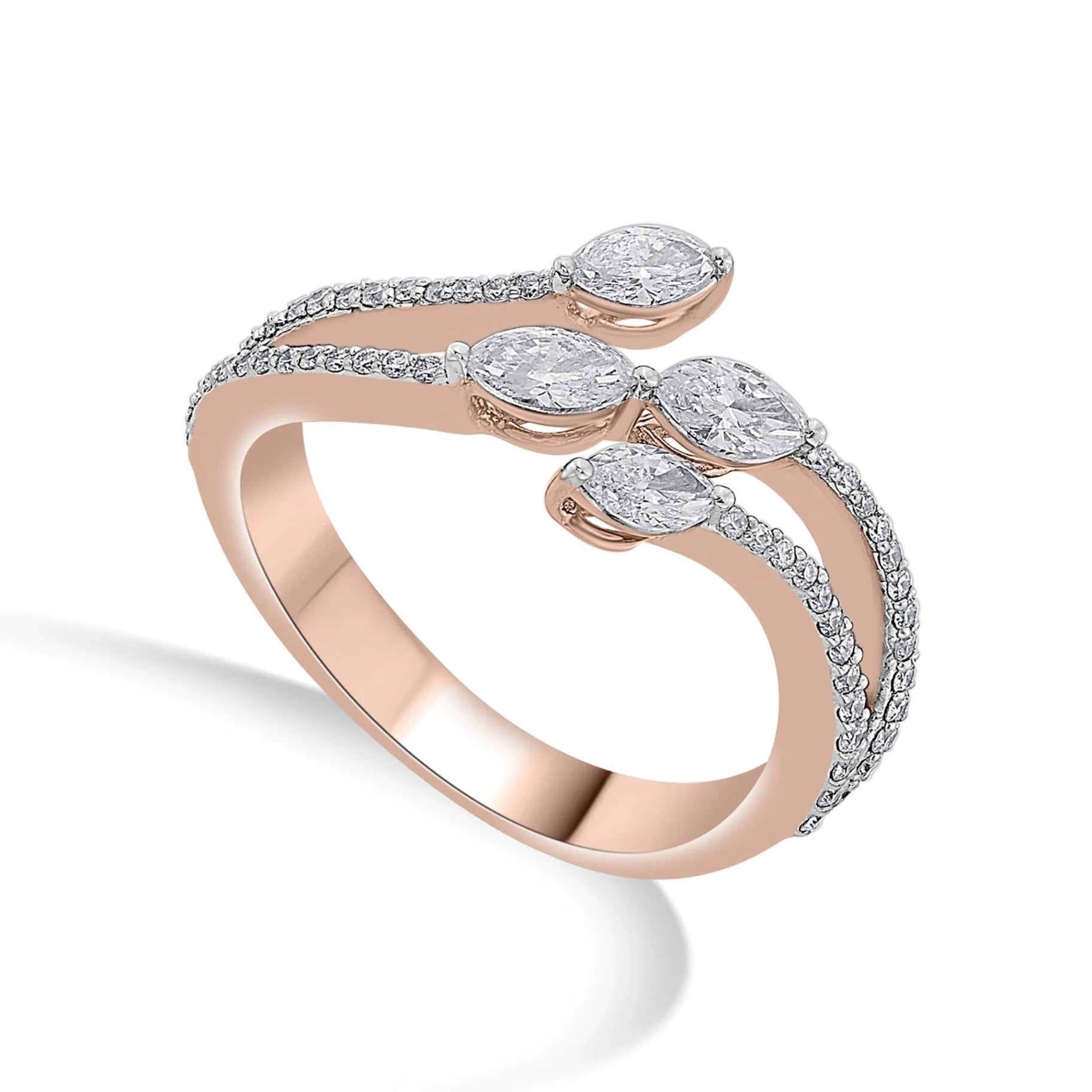 Zen Pirlanta Starlight Swath Ring - Zen Diamond India