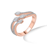 Solitaire Starlight Swath Ring - Zen Diamond India