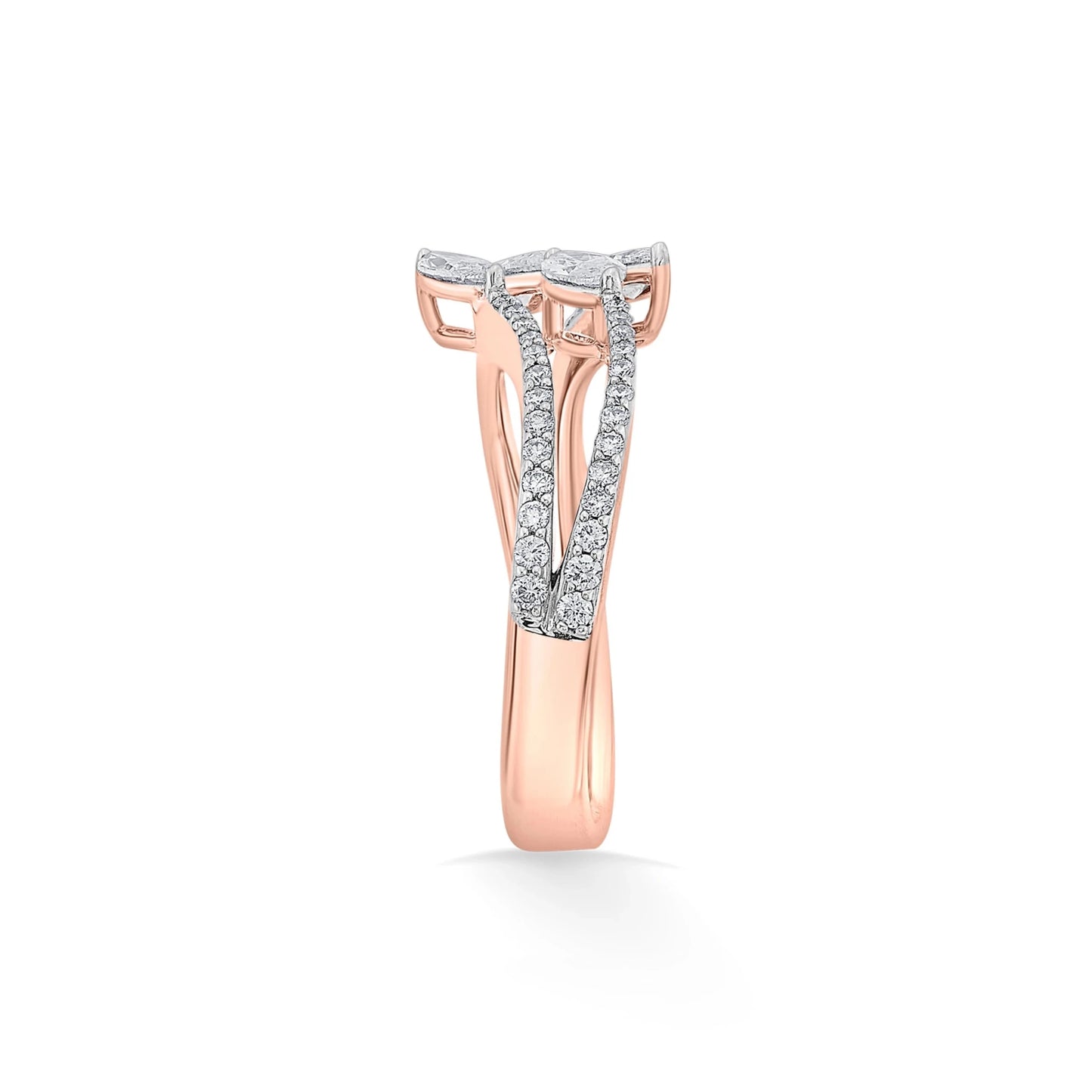 Solitaire Starlight Swath Ring - Zen Diamond India