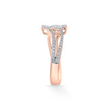 Solitaire Starlight Swath Ring - Zen Diamond India