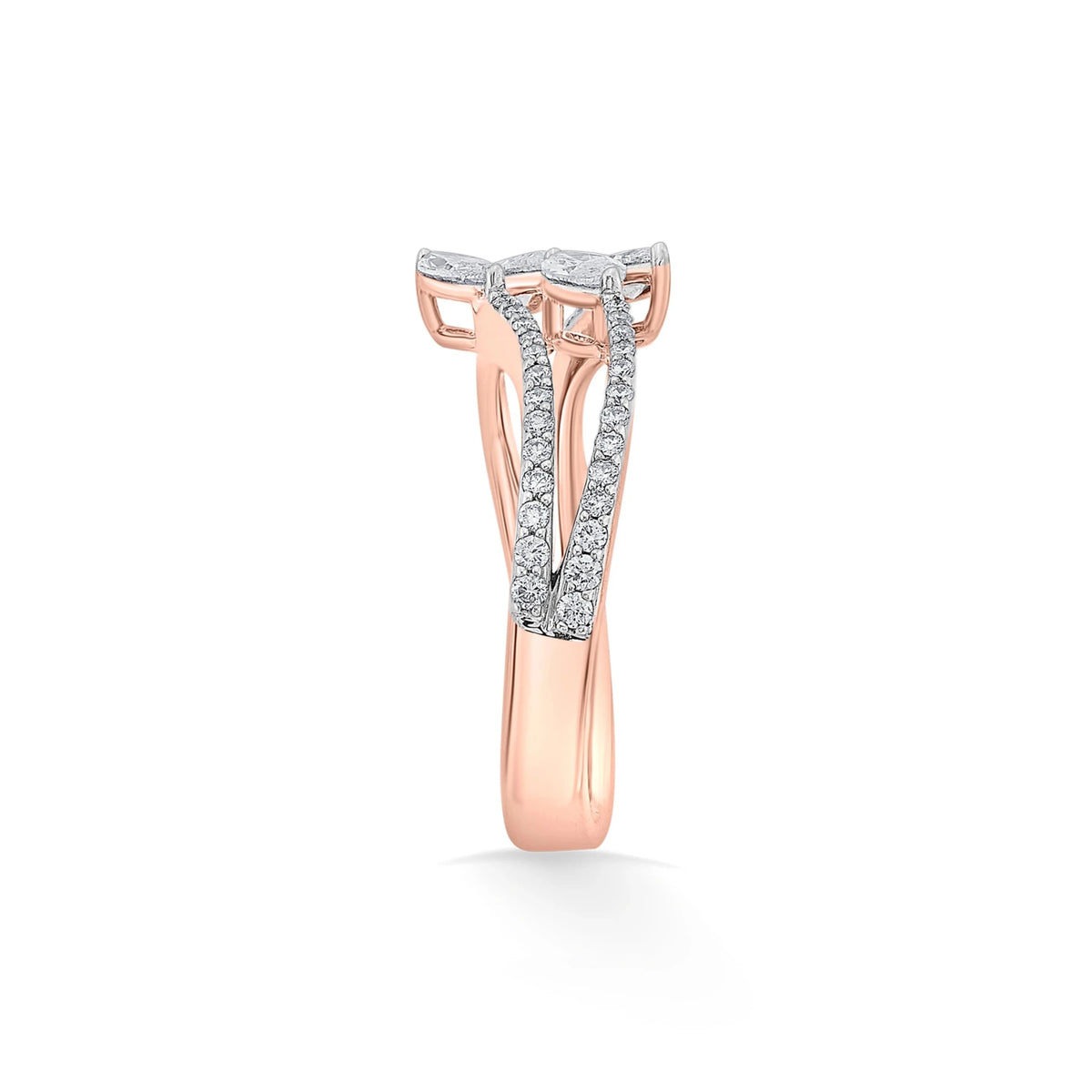 Solitaire Starlight Swath Ring - Zen Diamond India