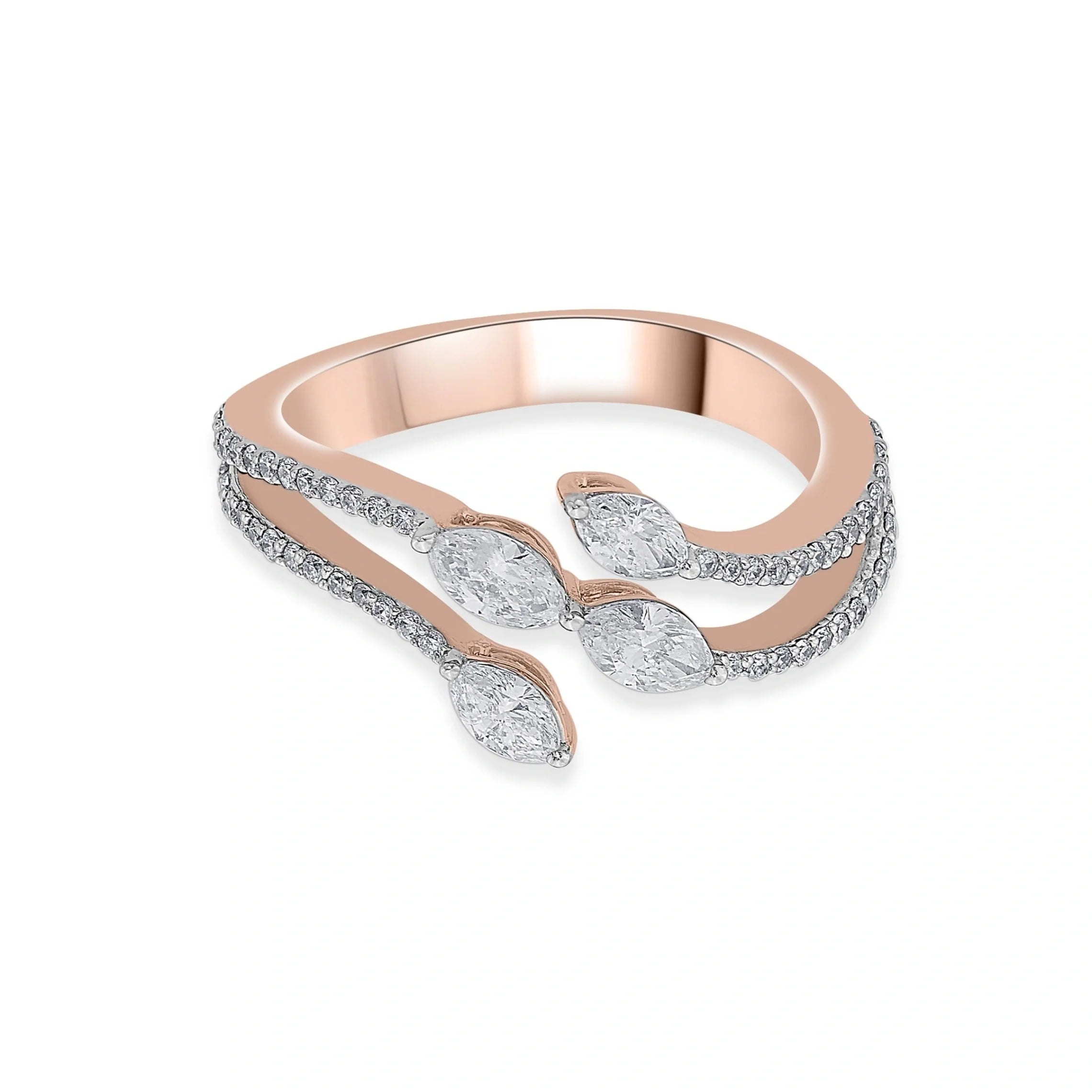 Zen Pirlanta Starlight Swath Ring - Zen Diamond India