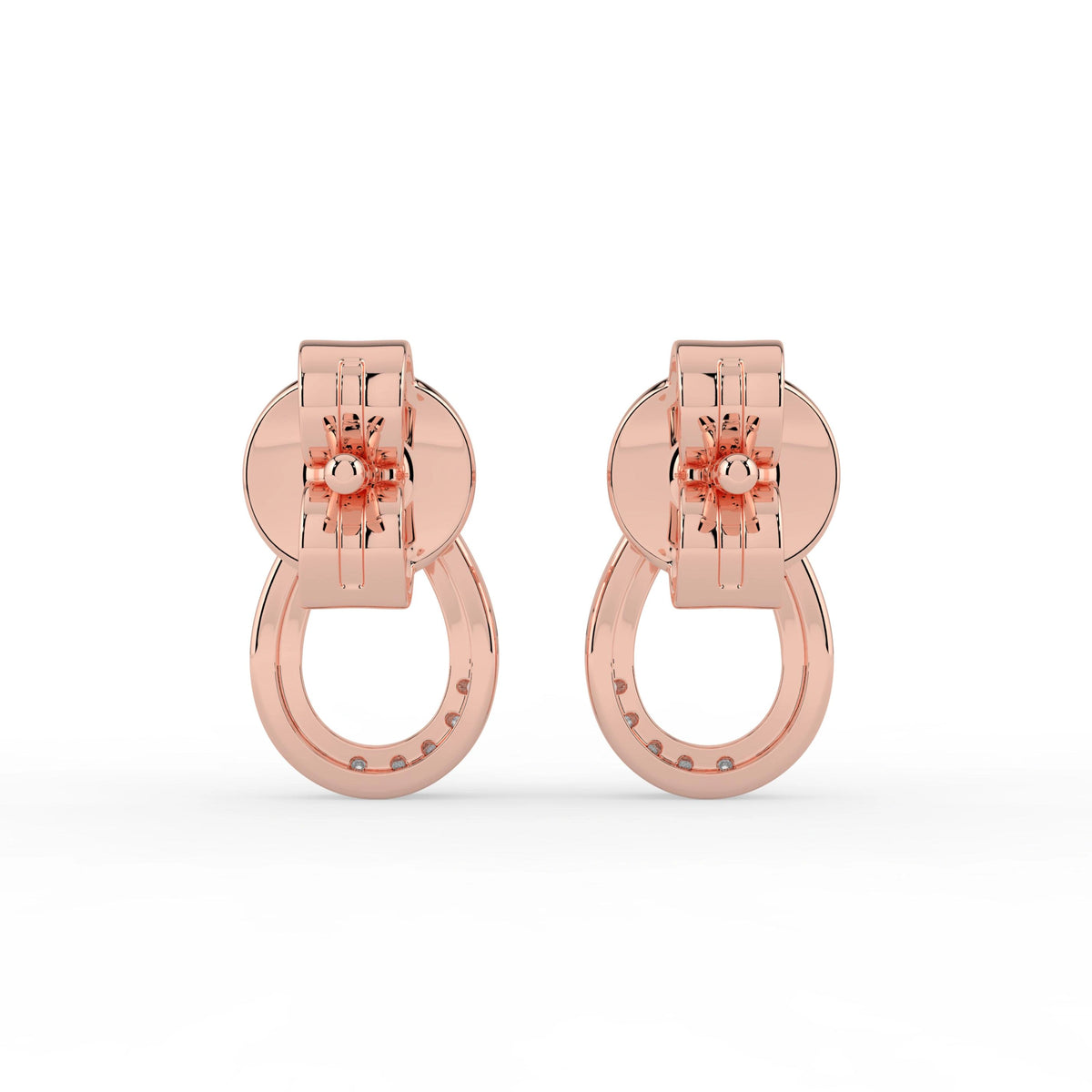 Celeste Twilight Spark Teardrop Curve Stud Earrings