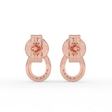 Celeste Twilight Spark Teardrop Curve Stud Earrings